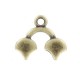 Cymbal ™ DQ metal ending Kastro II for Ginko beads - Antique bronze